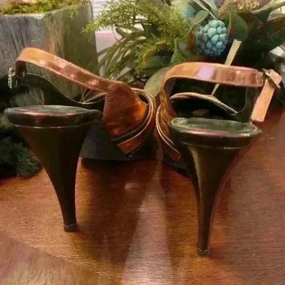 Alejandro Ingelmo Pewter Metallic Platform Size 37 - Picture 3 of 4